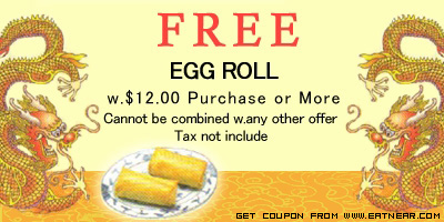 FREE EGG ROLL