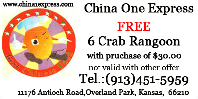 FREE 6 Crab Rangoon