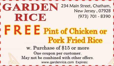 FREE Pint of Chicken or Pork Fried Rice