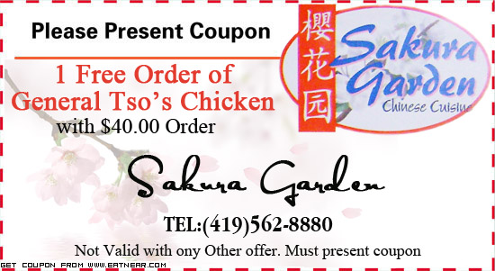 1 Free Order of General Tso