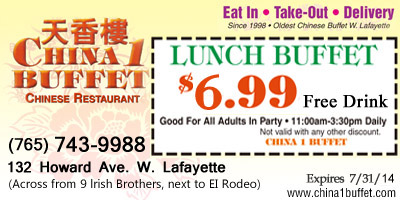 Lunch Buffet $5.99