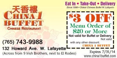 $3 off (menu order of $20 or more)