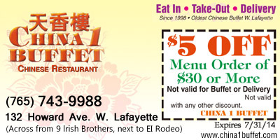 $5 off (menu order of $30 or more)