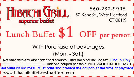 Hibachi grill & shop supreme buffet coupon