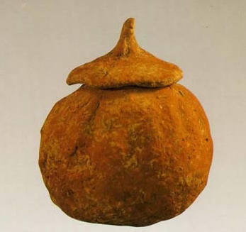 photo of Pumpkin-shaped earthen jar