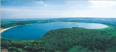 photo of Huguang Rock maar lake