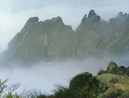 photo of Mila Peak in Mist