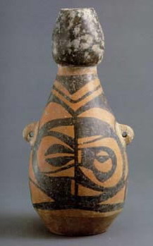 photo of Gourd-shaped bottle painted with the design of human