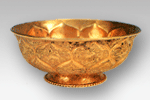 Gold Bowl with Mandarin Ducks and Lotus Petals Des (Tang Dynasty)