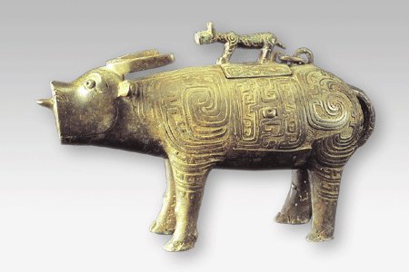 Ox-shaped Zun (Zhou Dynasty)