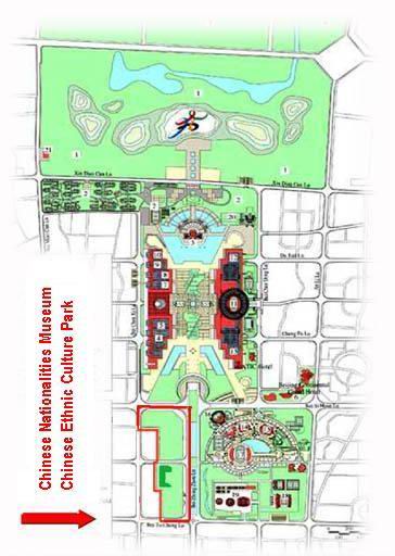 Guide map of Chinese Ethnic Culture Park